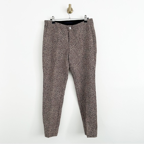 Mac Jeans Anna Cheetah Print Pull On Slim Leg Trouser Pants Size US 28 - Picture 1 of 9